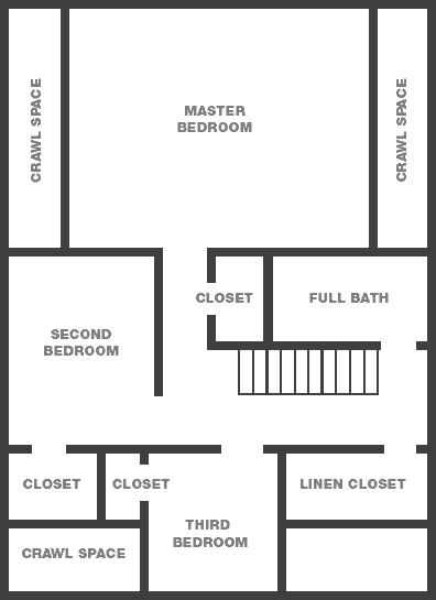 Second floor floor plan of N40 W6070 Jackson Street, Cedarburg, Wisconsin